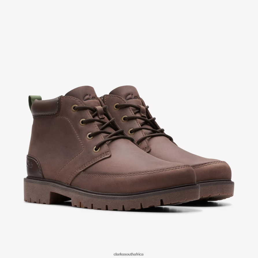 2Z8V2H903 Rossdale Mid Clarks Brown Warmlined Leather