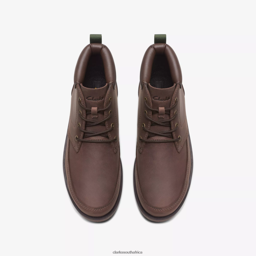 2Z8V2H903 Rossdale Mid Clarks Brown Warmlined Leather