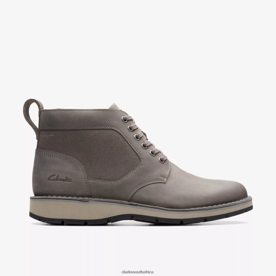 2Z8V2H916 Gravelle Top Clarks Dark Grey Leather