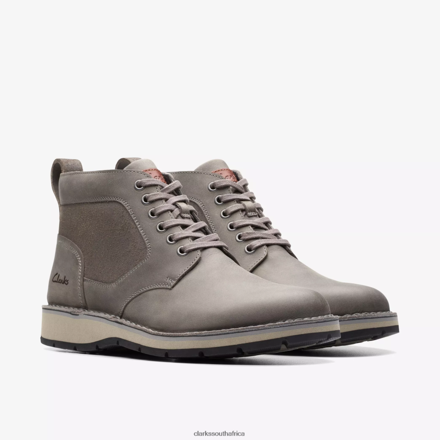 2Z8V2H916 Gravelle Top Clarks Dark Grey Leather