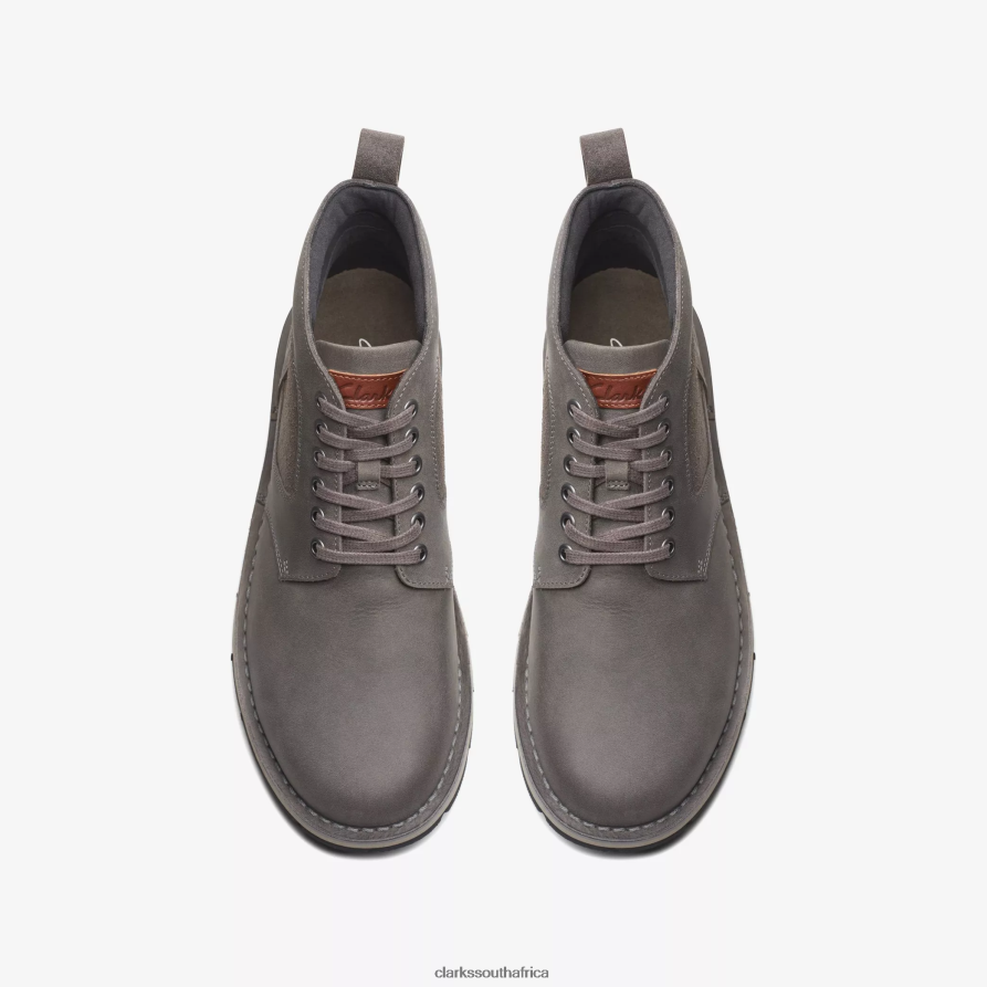 2Z8V2H916 Gravelle Top Clarks Dark Grey Leather