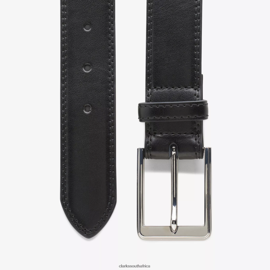 2Z8V2H934 Dress Belt Clarks Black Leather