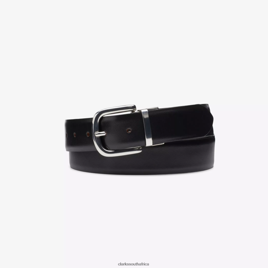 2Z8V2H938 Reversible Belt Clarks Black/Brown Leather