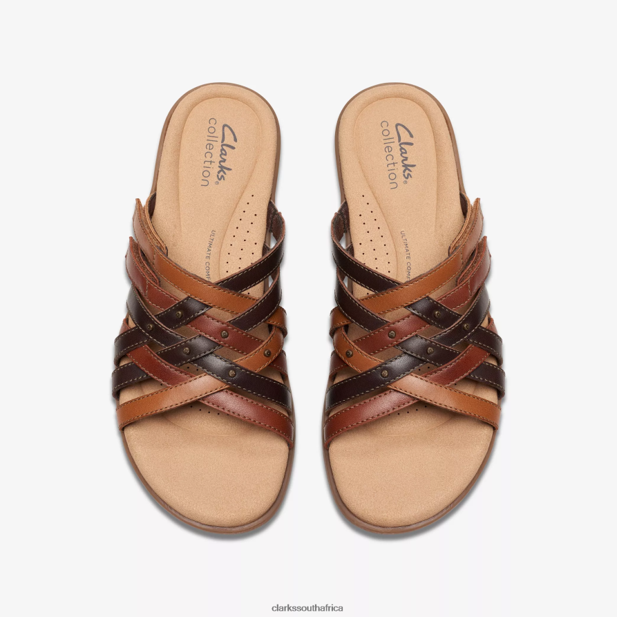 2Z8V2H94 Elizabelle Rio Clarks Brown Multicolour