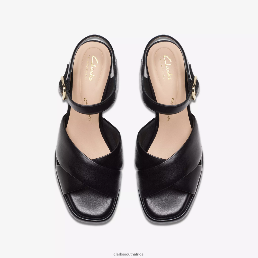 2Z8V2H96 Ritzy75 Rae Clarks Black Leather