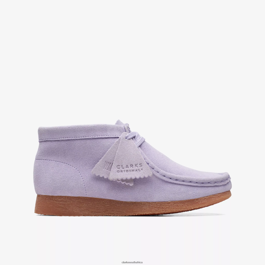 2Z8V2H976 Wallabee Boot Older Clarks Lilac Suede