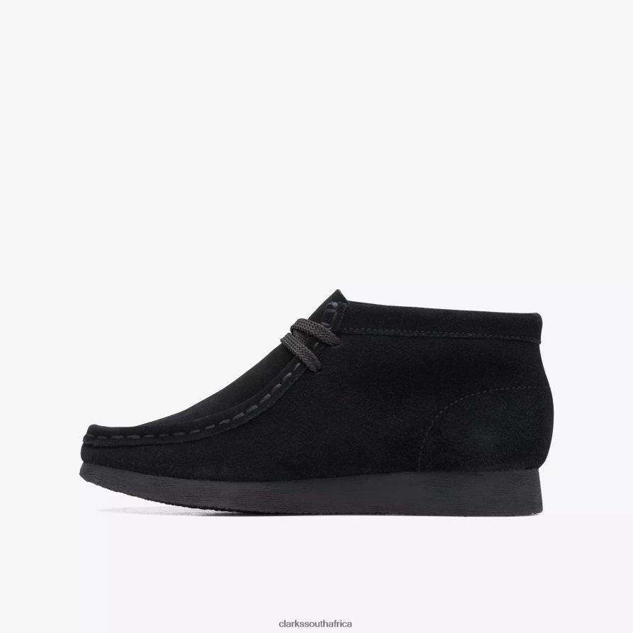 2Z8V2H982 Wallabee Boot Older Clarks Black Suede