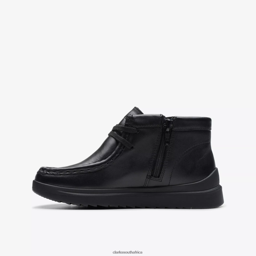 2Z8V2H990 Goal Wally Kid Clarks Black Leather