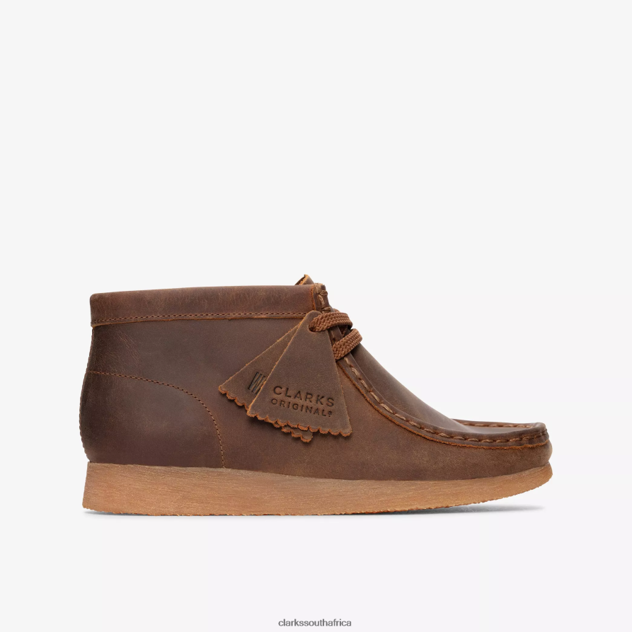 2Z8V2H993 Wallabee Boot Kid Clarks Beeswax