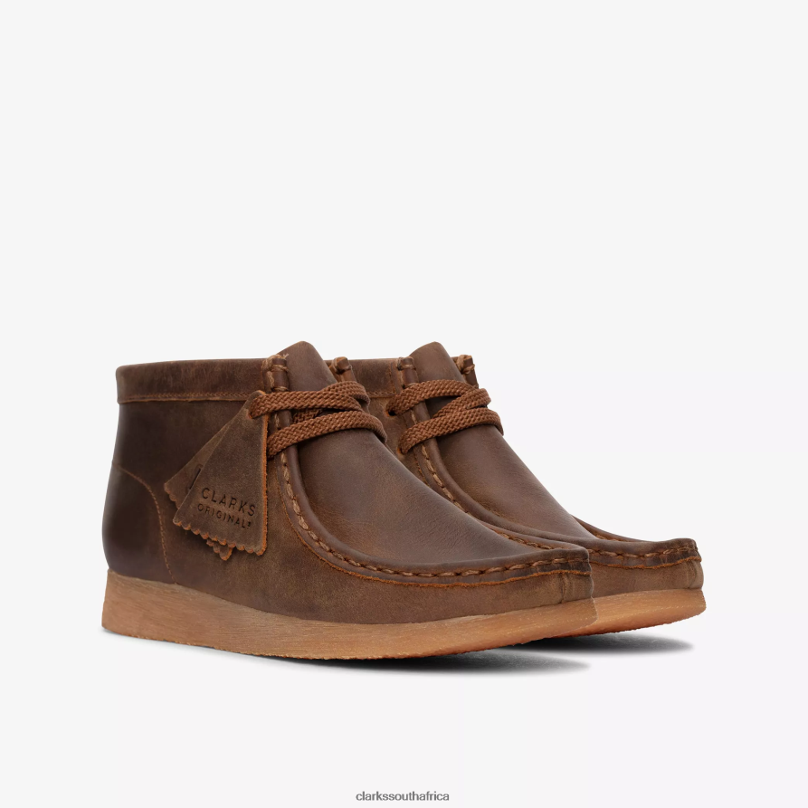 2Z8V2H993 Wallabee Boot Kid Clarks Beeswax