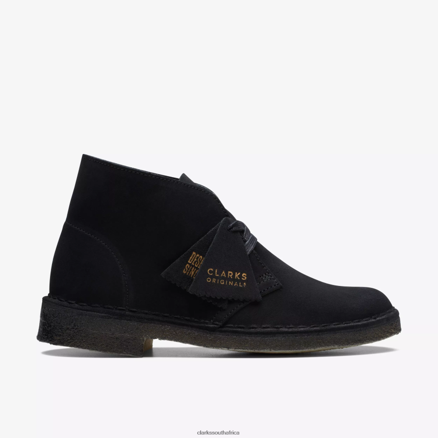 2Z8V2H416 Desert Boot Clarks Black Suede