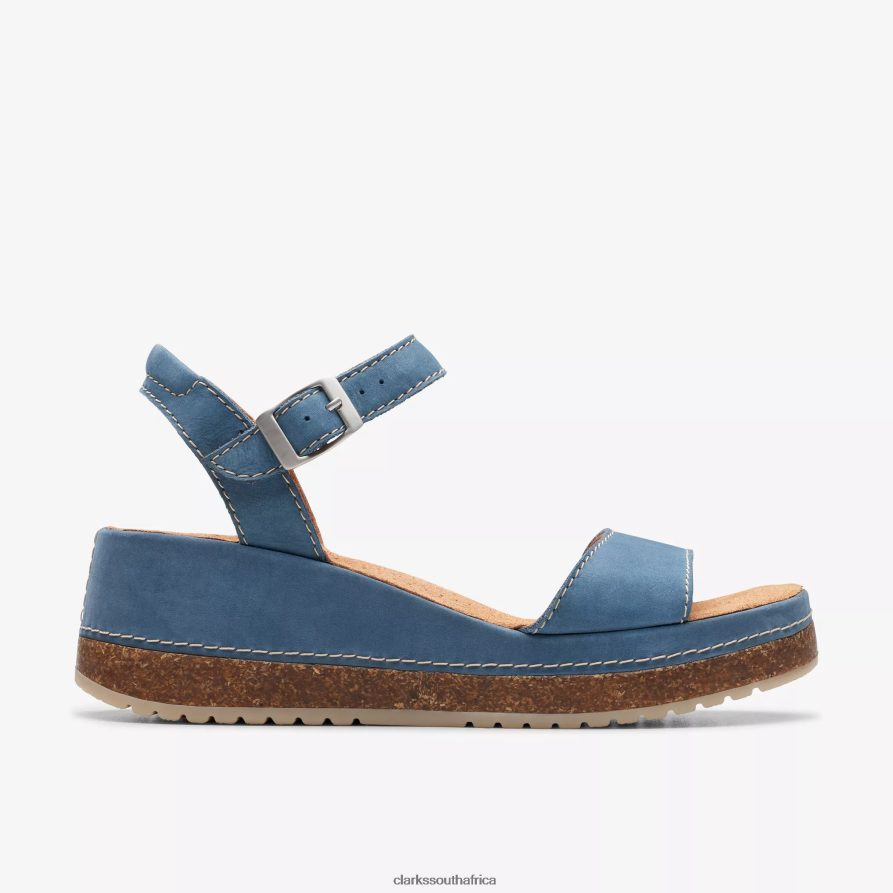 2Z8V2H12 Kassanda Lily Clarks Blue Nubuck