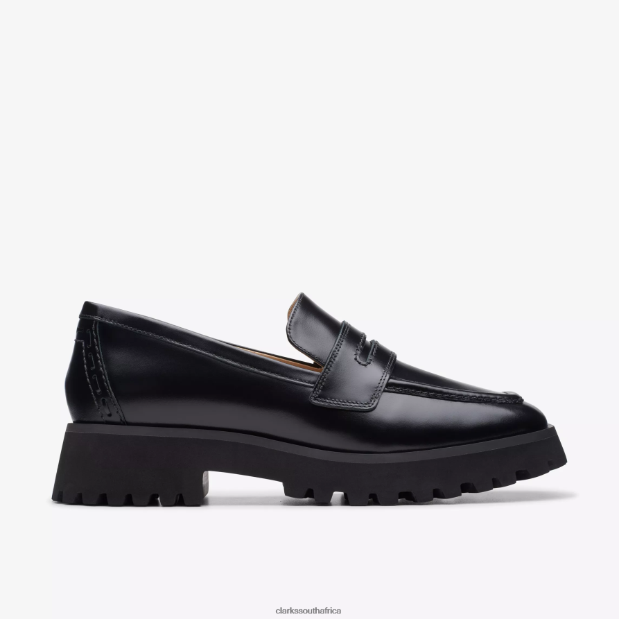 2Z8V2H200 Stayso Edge Clarks Black Leather